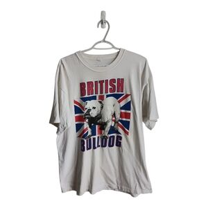 Vintage 90s WWF British Bulldog Pro Wrestling T Shirt Single Stitched Large